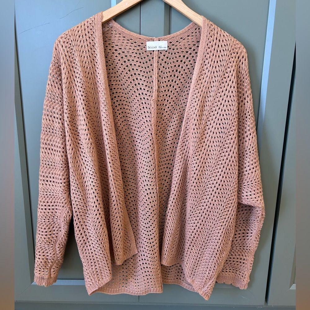 BeCool Boutique Lightweight Crochet Cardigan